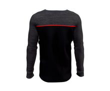 Load image into Gallery viewer, Sweatshirt - Black RedTrim with Blackout Stripes
