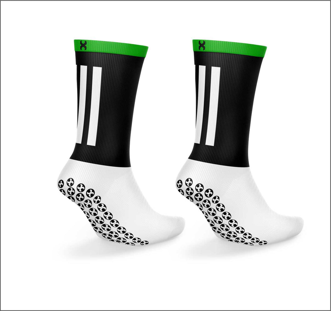 Grip Socks - Black and Green