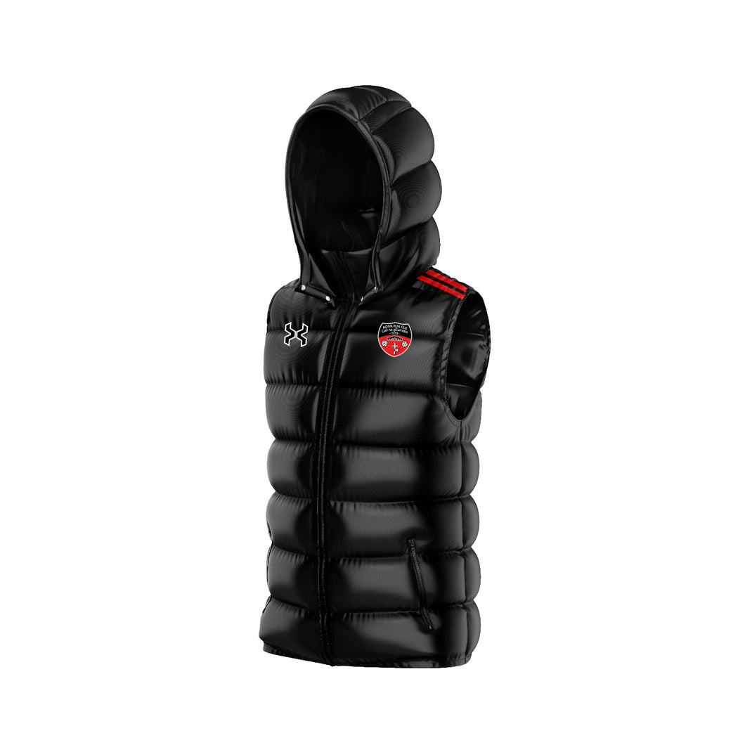 Hooded Gilet - Red Hughs