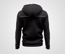 Load image into Gallery viewer, Hoodie - Black Melange White Trim
