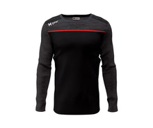 Load image into Gallery viewer, Sweatshirt - Black RedTrim with Blackout Stripes
