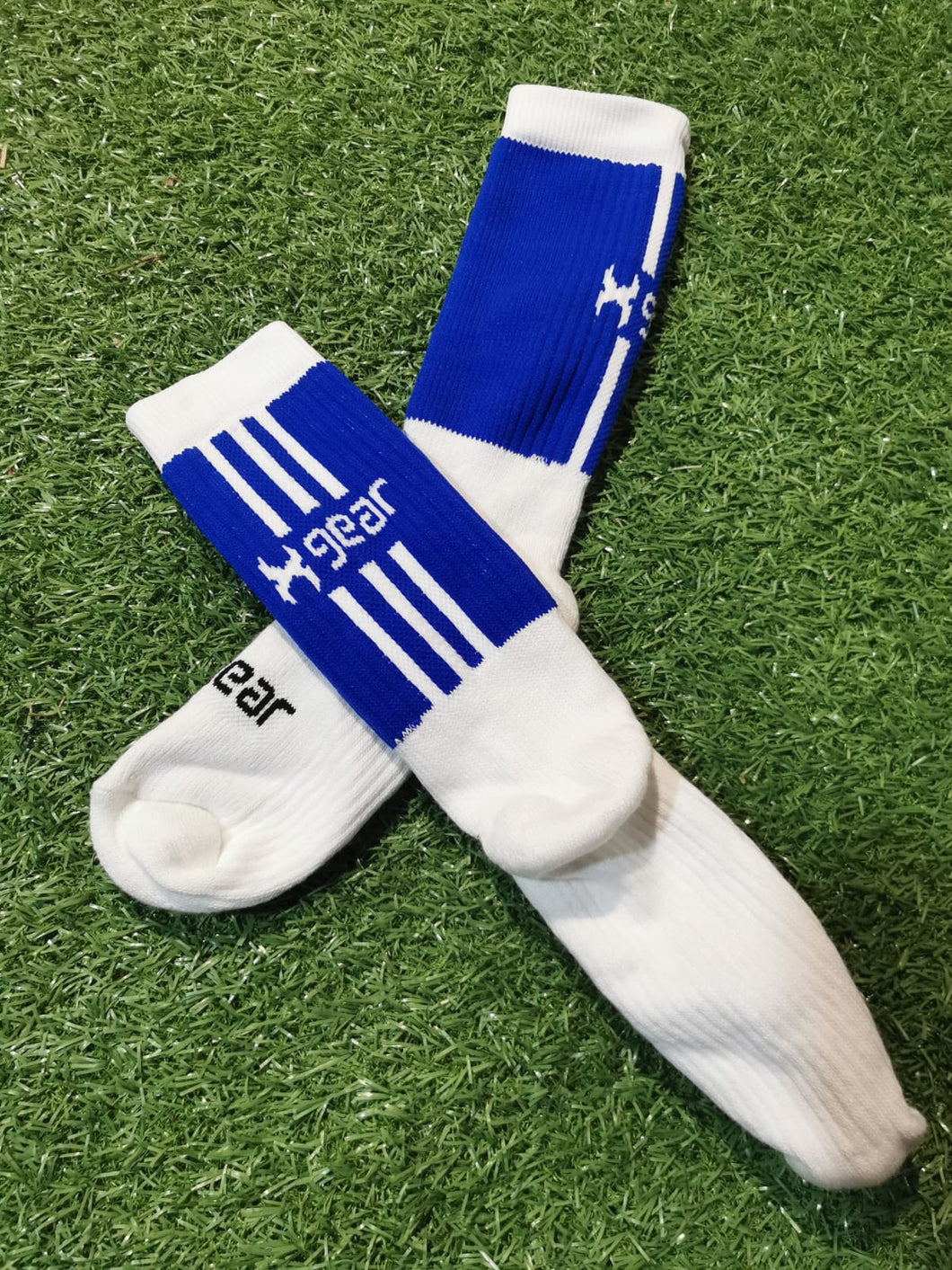 Socks - Blue and White